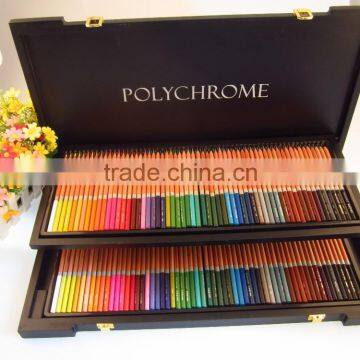 water colored pencil set/120pcs water colors pencil in wooden box/senior grade cedar wood color pencil