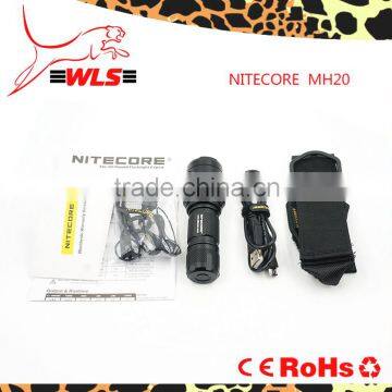 wholesale  NEW Version Nitecore MH20 led flashlight 1000 lumen High power flashlight torch Strobe tactical led flashlight