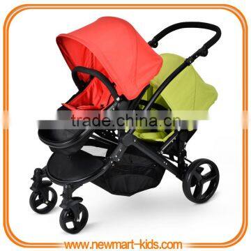 Twin stroller double stroller pram tandem twin stroller pram pushchair EN1888:2012 certificate