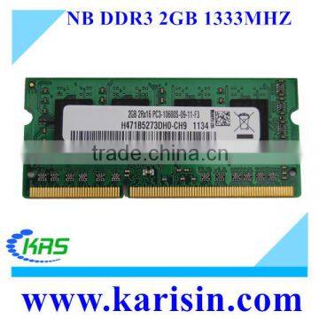 Full compatible 1066mhz 1333mhz 1gb 2gb ddr3 laptop ram with retail package