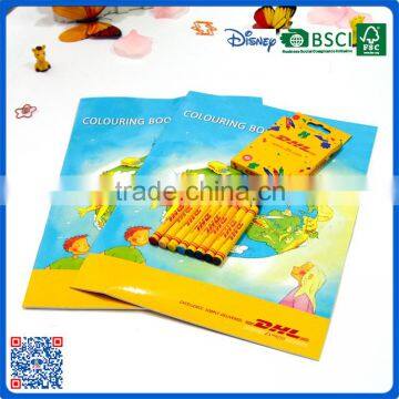 Custom Design Wholesale Unique Coloring Books Printable With Crayon Sets photo-5