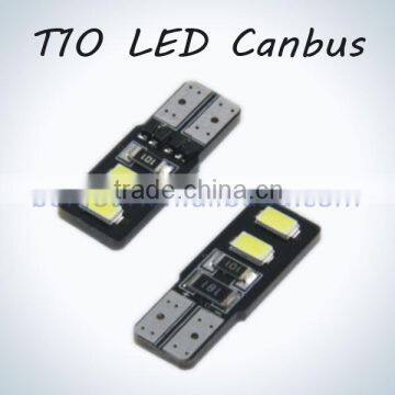 Factory price DV 12v t10 w5w 5730 canbus led auto parts