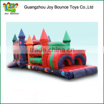 Children's playground inflatable obstacles combo with castle for sale