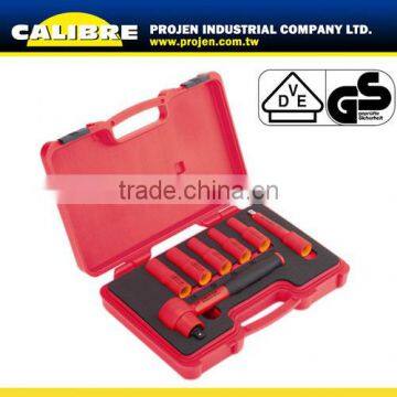 CALIBRE 8pcs 1000V 3/8"Dr.Reversible Insulated Ratchet Set