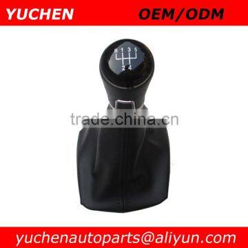 YUCHEN Car Shift Gear Knob With Leather Boot For Skoda Octavia II A5 MK2 2004-2010 Car Shift Knob With Passat B7