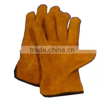 Premium Grade Cowhide Leather Driver Gloves With Wing Thumb