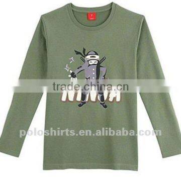 Men's cotton spandex long sleeve t shirts