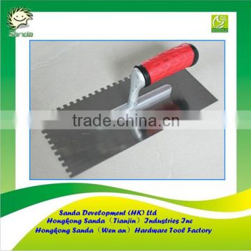 plastering trowel with teeth