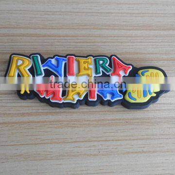 3D RIVER MAYA letter pvc fridge decoration magnet