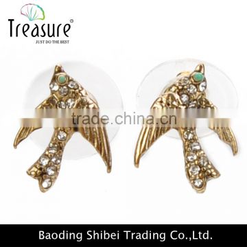 Fashion jewelry fashion gold plated earring animal latest gold earrings unique gold hanging earring