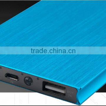 Metal Material Slim Power Bank 5600mah, 5200mah CE FCC Rohs
