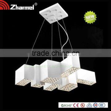Eight Compund white Modern Crystal Pendant Lamp