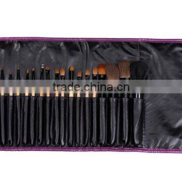 wooden 21 piece quality pony hair brushes set for makeup,professional makeup tools