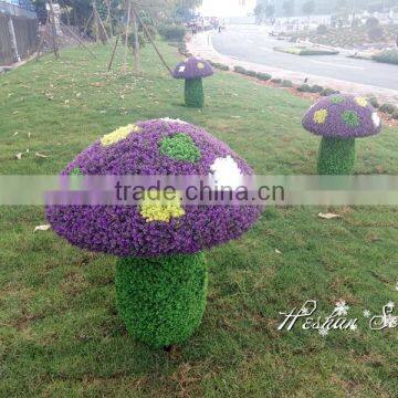 Wholesale price artificial topiary mushroom topiary shape wire plant with high quality