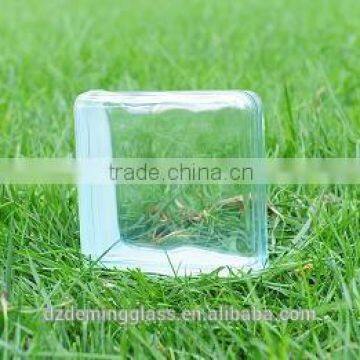 special shape 190x190x80mm cloudy shoulder glass brick with CE,ISO,CCC certification