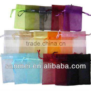 custom organza bags with logo ribbon