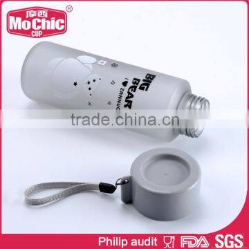 Mochic 500ml BPA Free Water Bottle for Travel / Lovely Cartoon Plastic Water Bottle, Frosted Water Bottle With Sling for Gift photo-5