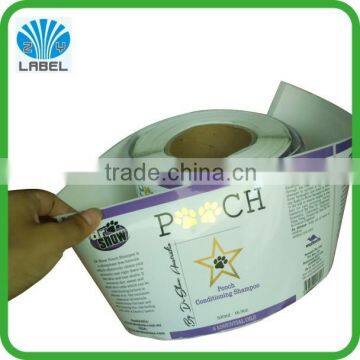 Waterproof print label,adhesive roll gloss lamination sticker