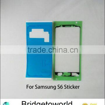 High quality For Samsung S6 frame bezel tape Back Cover Adhesive Sticker S6 Battery Door Adhesive