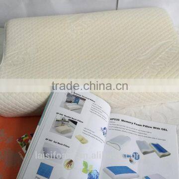 100% polyester memory foam pillow for moulded visco elastic memory foam pillow LS-P-025 wholesales foam pillow