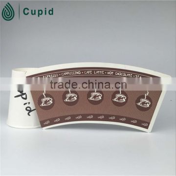 HZTL food grade white paper cup fan coated pe