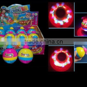 Super Laser Top cartoon Flashing led light Laser Top LED Light Spin-Baby blade Music Wind Up Spinning Flash top toys