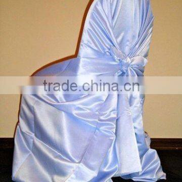 Polyester satin self-tie chair cover&Universal satin chair cover