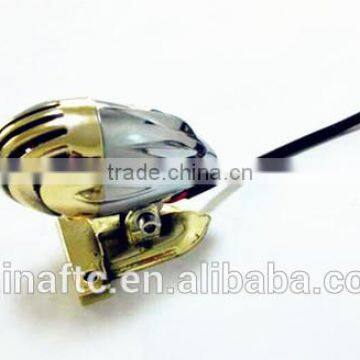 Motorcycle Vintage Antique Solid Brass Grilled Tail Light Brake Lamp For Harley, Chopper, Bobber
