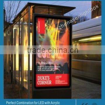 Outdoor Taxi LED Advertising Light Box 3000x1000mm