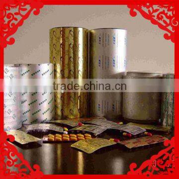 Medicinal aluminium foil for tablet packing
