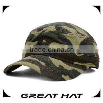 Fast lead time 100%cotton camo military uniform cap