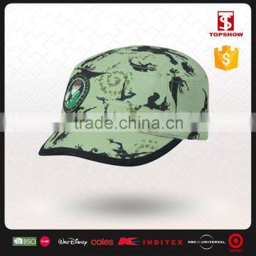 Ben 10 child printed army cap with rubber patch