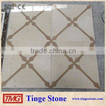 Polished beige marble flooring tile for hotel