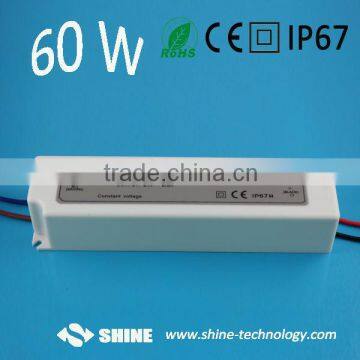 High quality 24V 60W waterproof LED power supply with CE(EMC LVD) RoHS