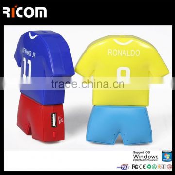 Ricom Shenzhen Cloth T Shirt shape power bank with Sport pattern design--PB102C--Shenzhen Ricom