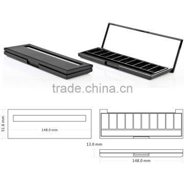 2014 Hot Sale Retangle Empty Plastic Eyeshadow Palette Case