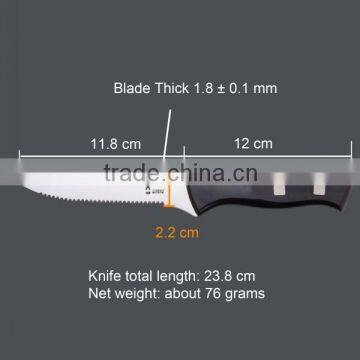 high quality plastics handle steak knife