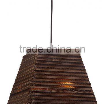 E27 Corrugated Paper Lamp,Corrugated Carboard Pendant Light