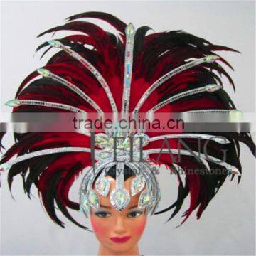 Cocktail Feather Headdress Showgirl Samba Carnival