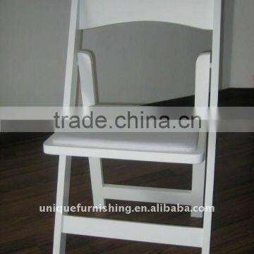 Wholesale Antique Wood White Folded Wedding Chair