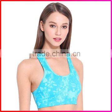 Sexy cross back breathable women fitness sport yoga bra