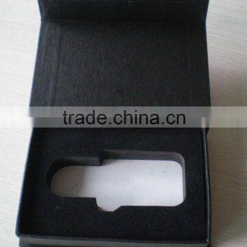 Black color gift box made of paperborad for electronic products