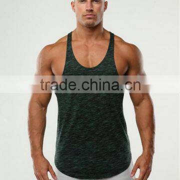 Custom chinlon spandex men's plain running stringer singlet