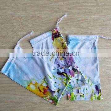 Heat Transfer Printing Microfiber Eyeglass Sunglass Pouch Custom Design 100% Polyester