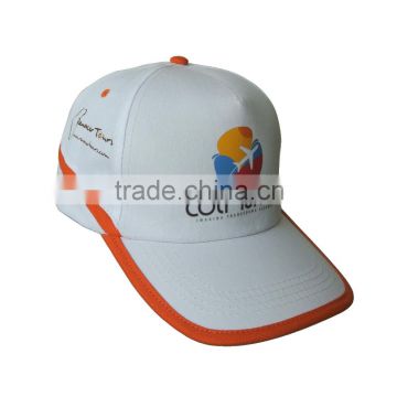 5 Panel basic cap with heat tansfer printing