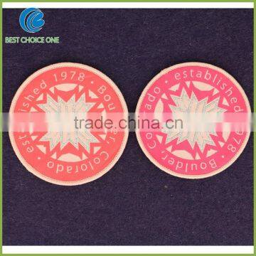 Custom Woven Label With Backing Embroidery Woven Patch photo-5