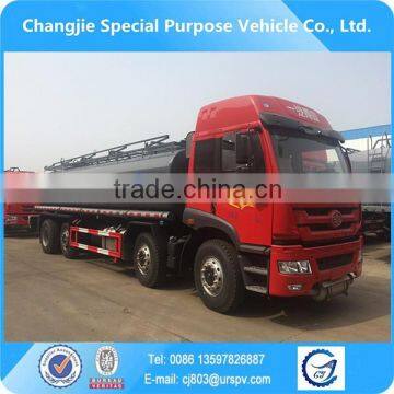 New design new arrival high quality hot selling customized bottom price FAW 8X4 31000L flammable liquid tanker truck