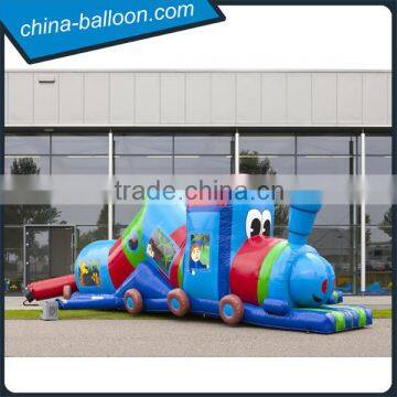 0.55mm Pvc Tarpaulin Inflatable Tunnel Train Capacity 10 Persons photo-2