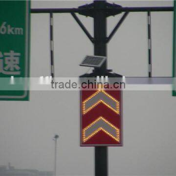 Aluminum solar led flash safety road equipment traffic sign board