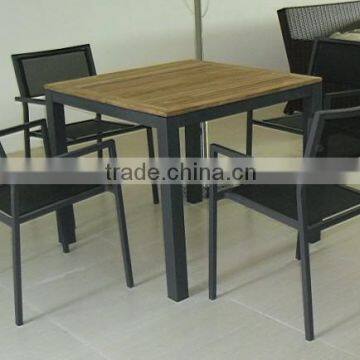 Restaurant dining table and chair aluminum garden bistro table and chairs                        
                                                                                Supplier's Choice